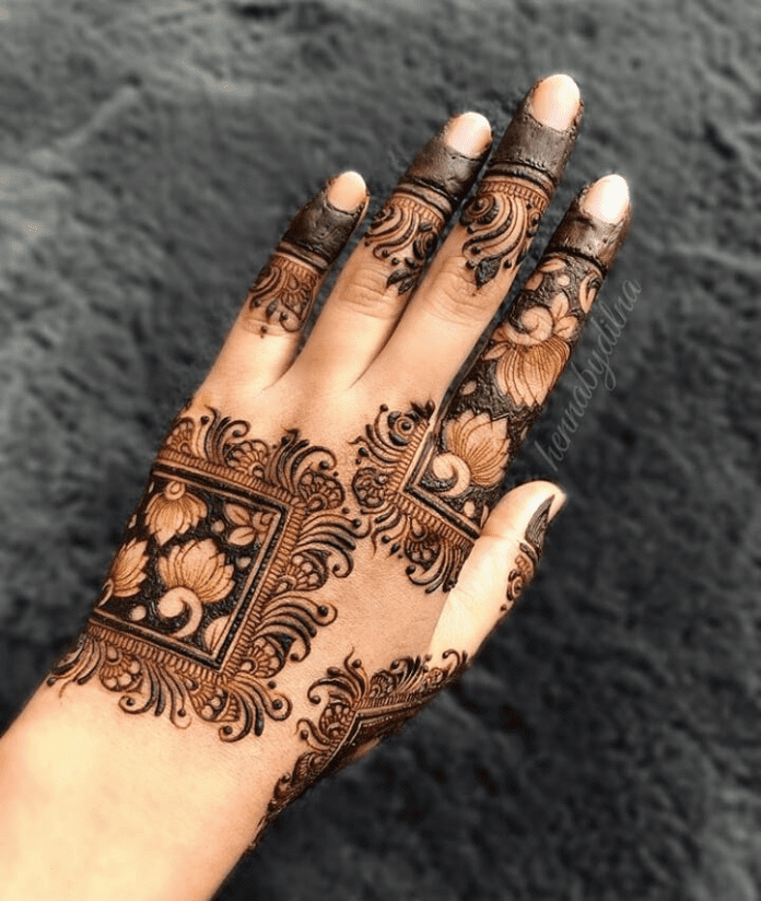 Simple Arabic mehndi design images photos 2021-22