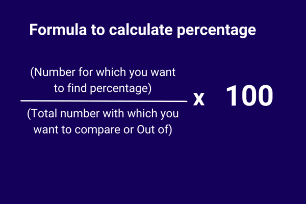 how to calculate percentages