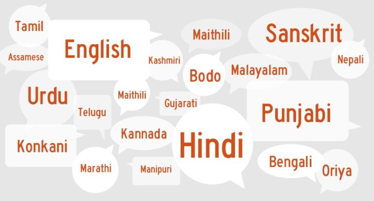 How many official languages of India