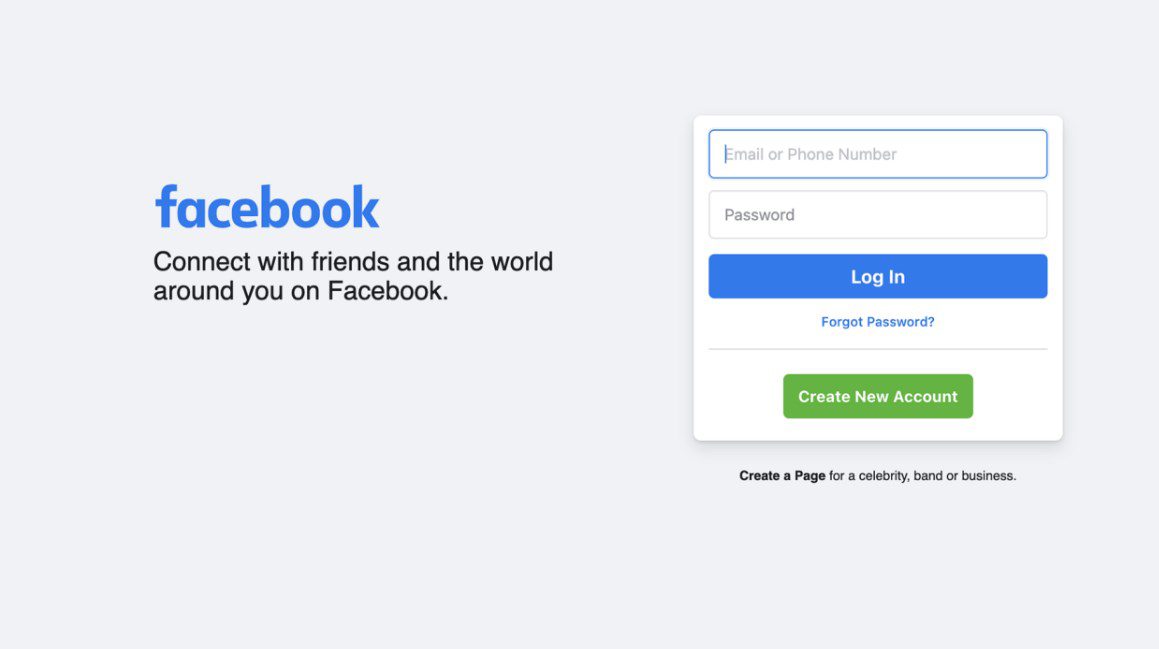 create account on facebook