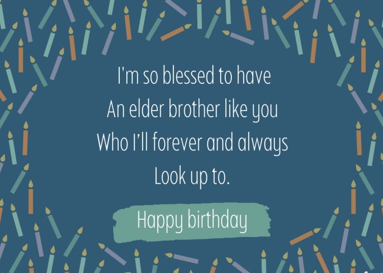 birthday wish with bro