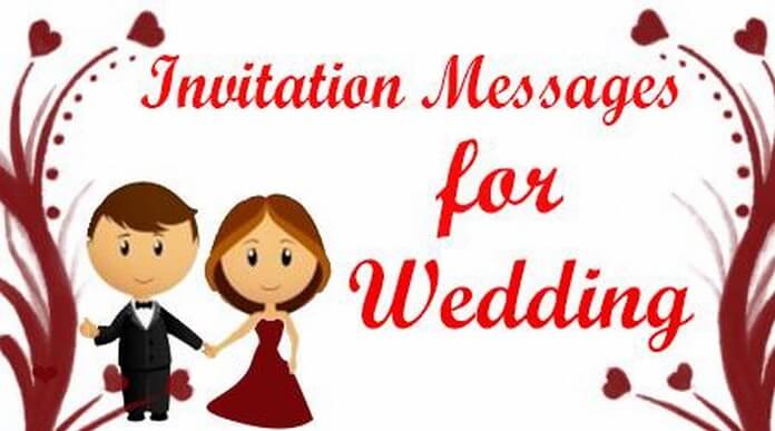 invitation wedding message