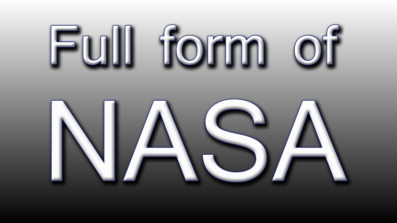 what is full form of nasa