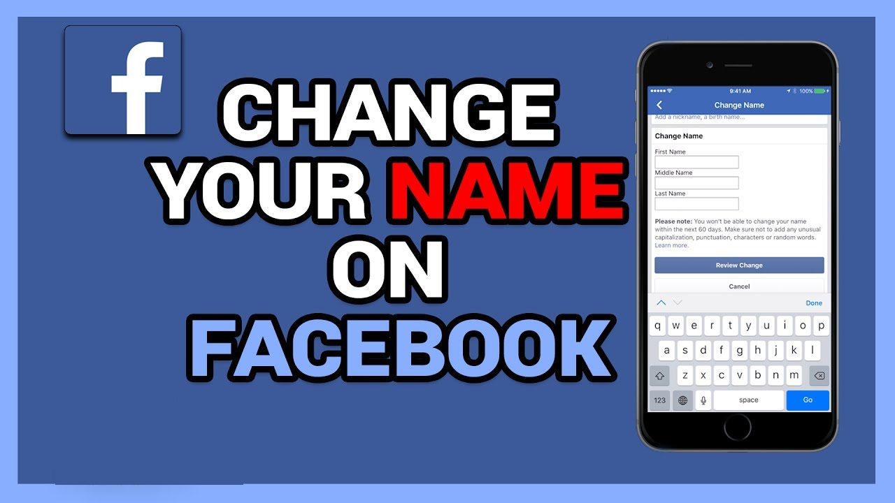 how change name on facebook