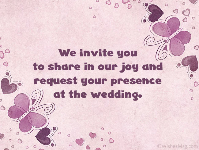 wedding invitation whatsapp message