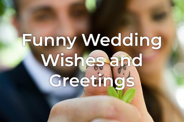 funny wish for newly married couple