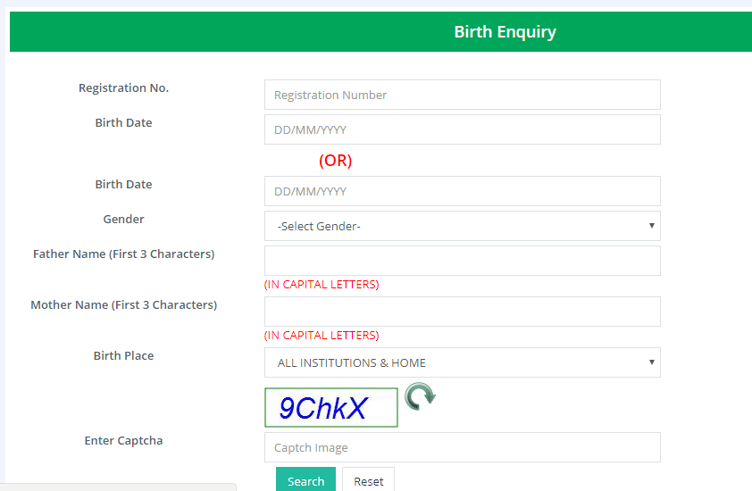 online birth certificate download