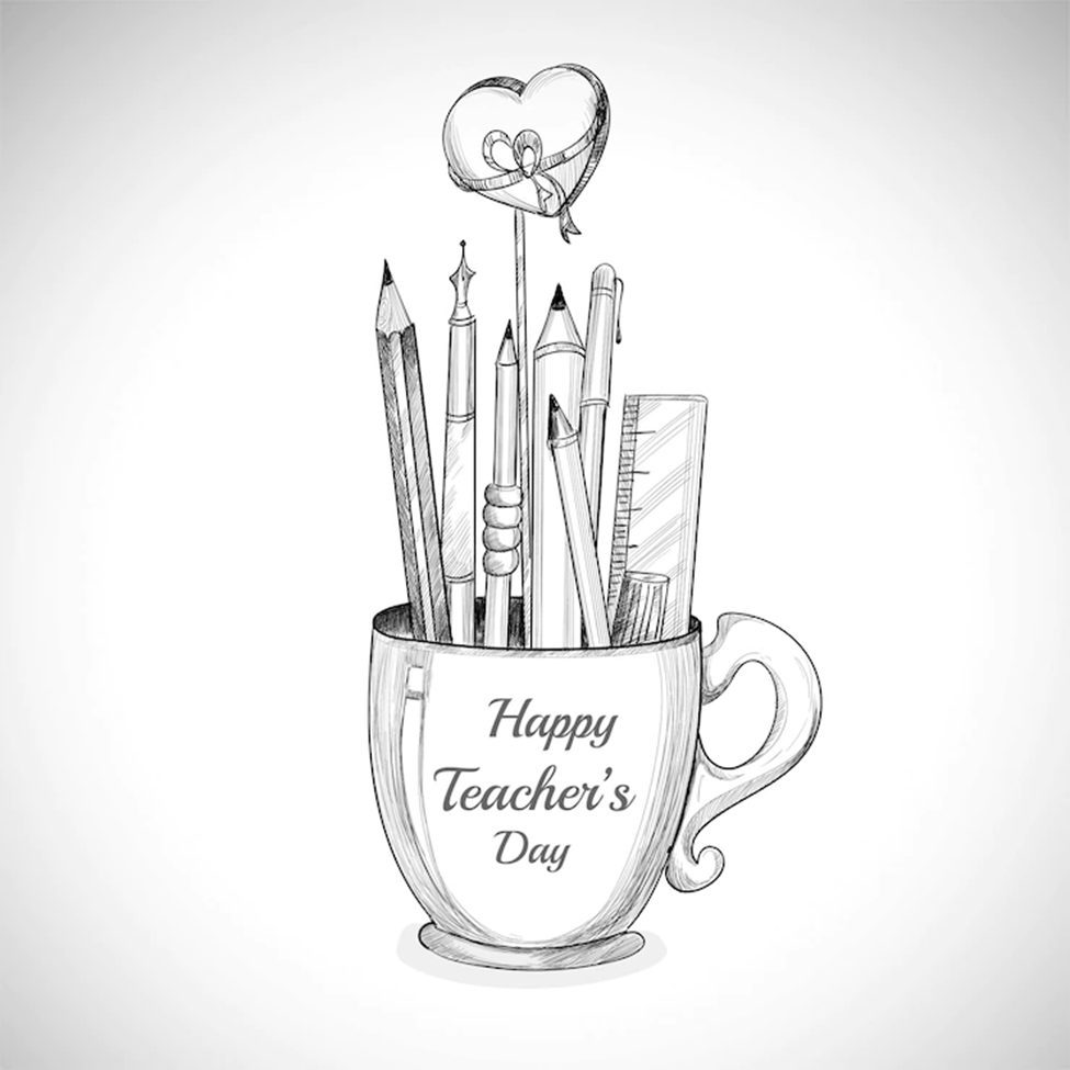 teachers day drawing