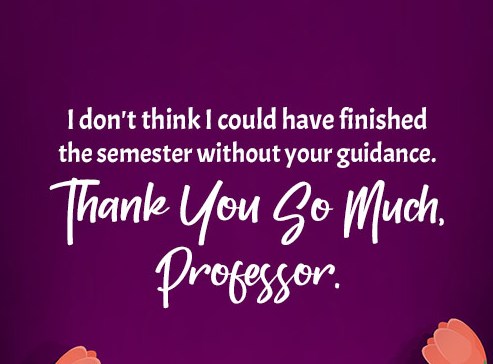  Thank You Messages To Professor