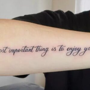 quote tattoo