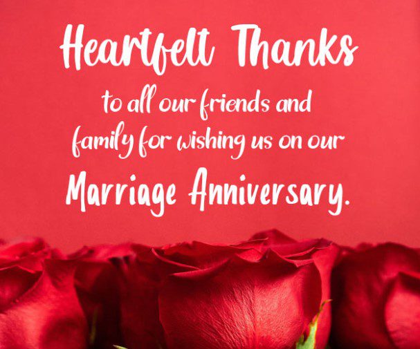 Thank you for anniversary wishes
